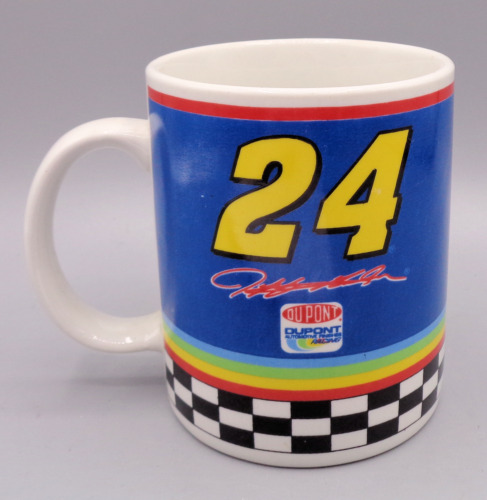 Vintage Jeff Gordon NASCAR 24 Rare Ceramic Coffee Mug Tea Cup Highlight Sports