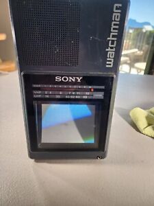 Sony Watchman UHF/VHF portable television model FD-42A VINTAGE