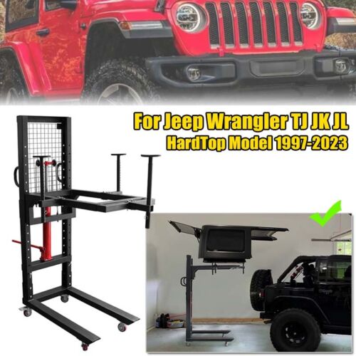 Hard Top Removal Tool Movable Adjustable Lift Cart For Jeep Wrangler TJ JK 07-22 (For: More than one vehicle)