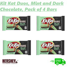 Kit Kat Duos Candy, Mint & Dark Chocolate Pack of 4 Bars Free Shipping