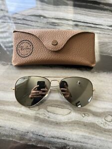 1970's 58[]14mm VINTAGE B&L RAY BAN G31 FULL MIRRORED GEP AVIATOR SUNGASSES