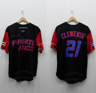 Black Roberto Clemente #21 Team Puerto Rico Baseball Jersey Custom Any Name Sewn