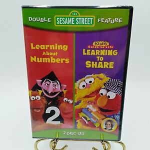 Sesame Street Learning About Numbers Learning to Share DVD 2 Disc Set