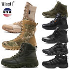 Mens Ankle Work Jungle Army Tactical Military Boots Desert Combat Shoes Durable