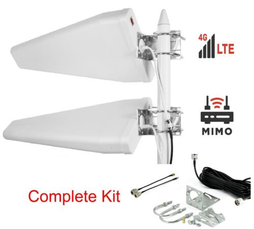 5G/4G LTE Dual MIMO Wideband 2x11dBi Directional Antenna , Covers ALL Bands