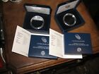 2019 S  &  2019 W  U.S. MINT PROOF AMERICAN SILVER EAGLE BOXES CERT AND CAPS