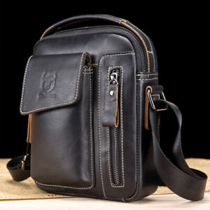 Genuine Leather Handbag for Men Sling Bags Small Shoulder Bag Crossbody Travel G