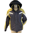 Jacket Stryke By Spyder Ski Racing Snowboard Nylon Yellow Gray Womens Small 6, 8