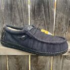 Hey Dude Mens Shoes 14 Wally Stretch Midnight Bunker Black