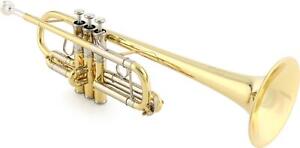 Yamaha YTR-8445 II Xeno Professional C Trumpet - Clear Lacquer with Yellow Brass