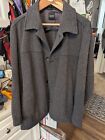 HUGO BOSS Gray Wool & Cashmere Mens Button Down Coat Sz. 40R Made In Poland