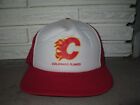 80s Vtg Foam RARE Colorado Flames CHL Hockey trucker snapback Hat jersey defunct