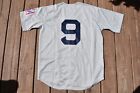 New! Ted Williams #9 Boston Red Sox Gray Heavyweight Baseball Jersey L Large
