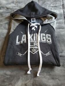 NEW🔥🔥LOS ANGELES KINGS NHL Hockey Jersey Style Black Hoodie Sweatshirt M🔥🔥
