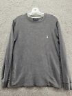 Polo Ralph Lauren Men's Waffle Knit Sweater Thermal Pullover Gray Size Large