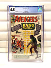 Avengers 8 CGC 4.5 1st Appearance Kang the Conqueror 1964 RARE WHITE PAGES 🔥