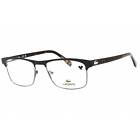 Lacoste Men's Eyeglasses Clear Lens Matte Onyx Rectangular Shape Frame L2198 004