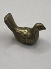 Vintage Miniature Solid Brass Bird/Pheasant Figurine 1” Tall