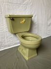 Vintage Avocado Green Porcelain Toilet Old Gerber Bathroom We Ship 493-23E