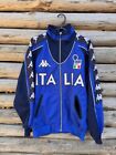 ITALY NATIONAL TEAM 2000/2001 TRAINING KAPPA JACKET FOOTBALL SOCCER BLUE SIZE M