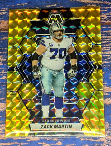 Zack Martin *2023 Panini Mosaic* Yellow Reactive Prizm #59-Dallas Cowboys