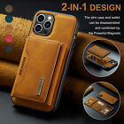 Removable Card Slots Wallet Leather Case For iPhone 14 15 Pro Max 13 12 11 XS XR