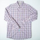 Nordstrom Smartcare Mens Shirt Size XL Wrinkle-Free Regular Fit Button Up Plaid*