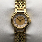 Vintage Seiko Watch Women 19mm Gold Tone V401-0289 New Battery 6