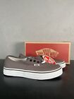 Vans New Authentic Classic Sneakers Pewter Grey Canvas Shoes Men's Size 9.5 W 11