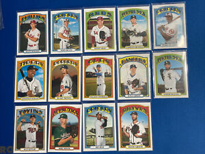 2021 Topps Heritage Lot of 14 different RC BASE ERROR BACKS