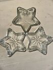 Crate And Barrel Glass Star Bowl Heavy Bowl Dish Vintage Glass Candy Table Set