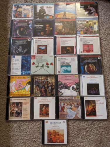 lot of 25 classical cd's BBC Telarc Naxos beethoven Brahms Bach Debussy Tchaikov
