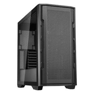 COUGAR Uniface S Budget ATX Mid Tower PC Case 400mm GPU Support, Type-C, Black