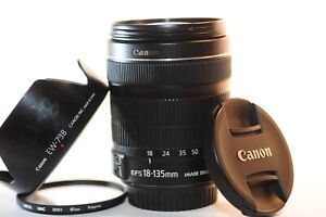 Canon EF-S STM 18-135mm 3.5-5.6 IS lens EW-73 for EOS Rebel T8 T7 T5 80D 90D 70D
