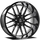 24 inch 24x12 AXE OFFROAD HADES BLACK MILLED wheels rims 6x5.5 6x139.7 -44