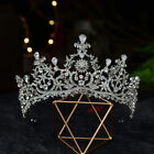 7.5cm Tall CZ Crystal Flower Leaf Wedding Bridal Queen Princess Prom Tiara Crown