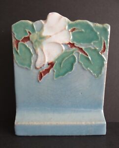 Art’s & Crafts Era Floral Relief Trim Tile Malibu Pottery California 1920’s