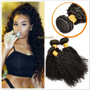 Mongolian 100% Virgin Afro Kinky Curly Hair Weave Brazilian Human Hair Extension