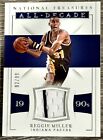 New ListingREGGIE MILLER 2018-19 National Treasures Jersey Patch HOF 02/99 Pacers #ADM-RM