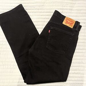 levis 514 Black Denim Jeans -36x32 Great Condition
