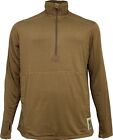 USMC FROG Grid Fleece Thermal Pullover: XL-Regular Coyote Brown Long Sleeve, New