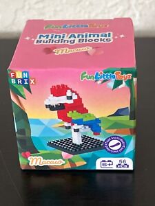 Fun Little Toys Micro Animal Building Blocks Parrot MACAW 56 pc. New Sealed