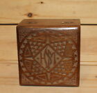 New ListingVintage hand made carved wood box