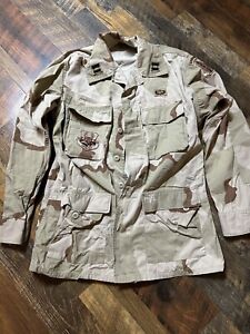 Military Surplus Desert Camo Jacket Mens Medium Long