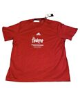 NWT Men's Adidas Nebraska Huskers Red Short Sleeve Training T-Shirt Size 2XL