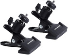SLOW DOLPHIN Tripod Clip Clamp Mount Flash Reflector Holder for Studio Backdrop