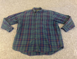 Vtg Abercrombie & Fitch Flannel Shirt Mens Size XL Plaid Trail Guide y2k