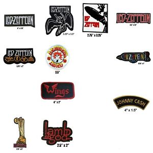 Led Zeppelin Swan Song Wings Michael Jackson Lamb of God Kiss Iron On Patch
