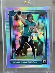 Trevor Lawrence 2021 Optic Rated Rookie Silver Holo Prizm RC #201 Jaguars