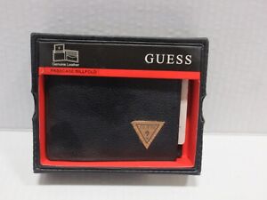 GUESS BLACK PASSCASE BILLFOLD WALLET MODEL: 0091-0373/01 BOXED